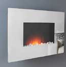Katell Atlanta Mirrored Hang on the Wall Electric Fire